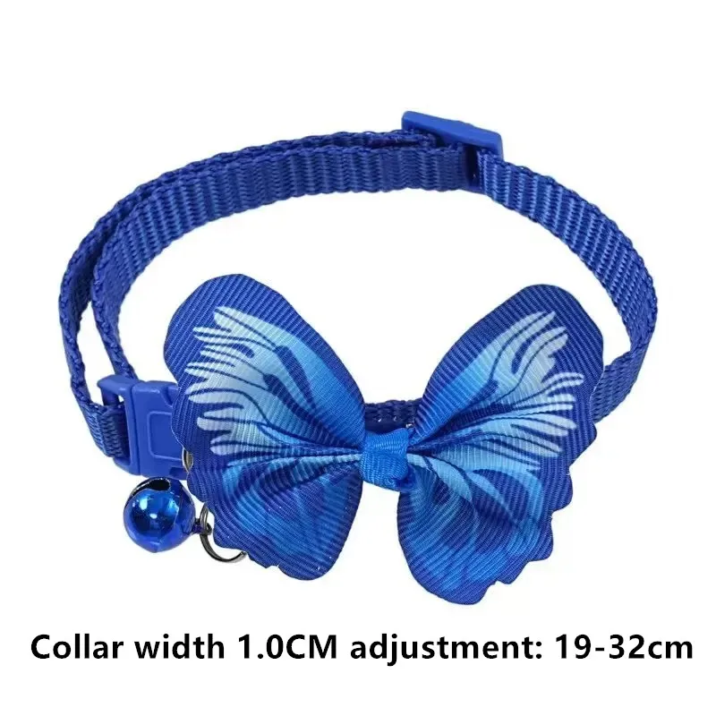Adjustable Nylon Pet Collar Cute Butterfly Bow Tie with Bell for Cats Small Dogs Puppy Kitten Pet 1005012011785190