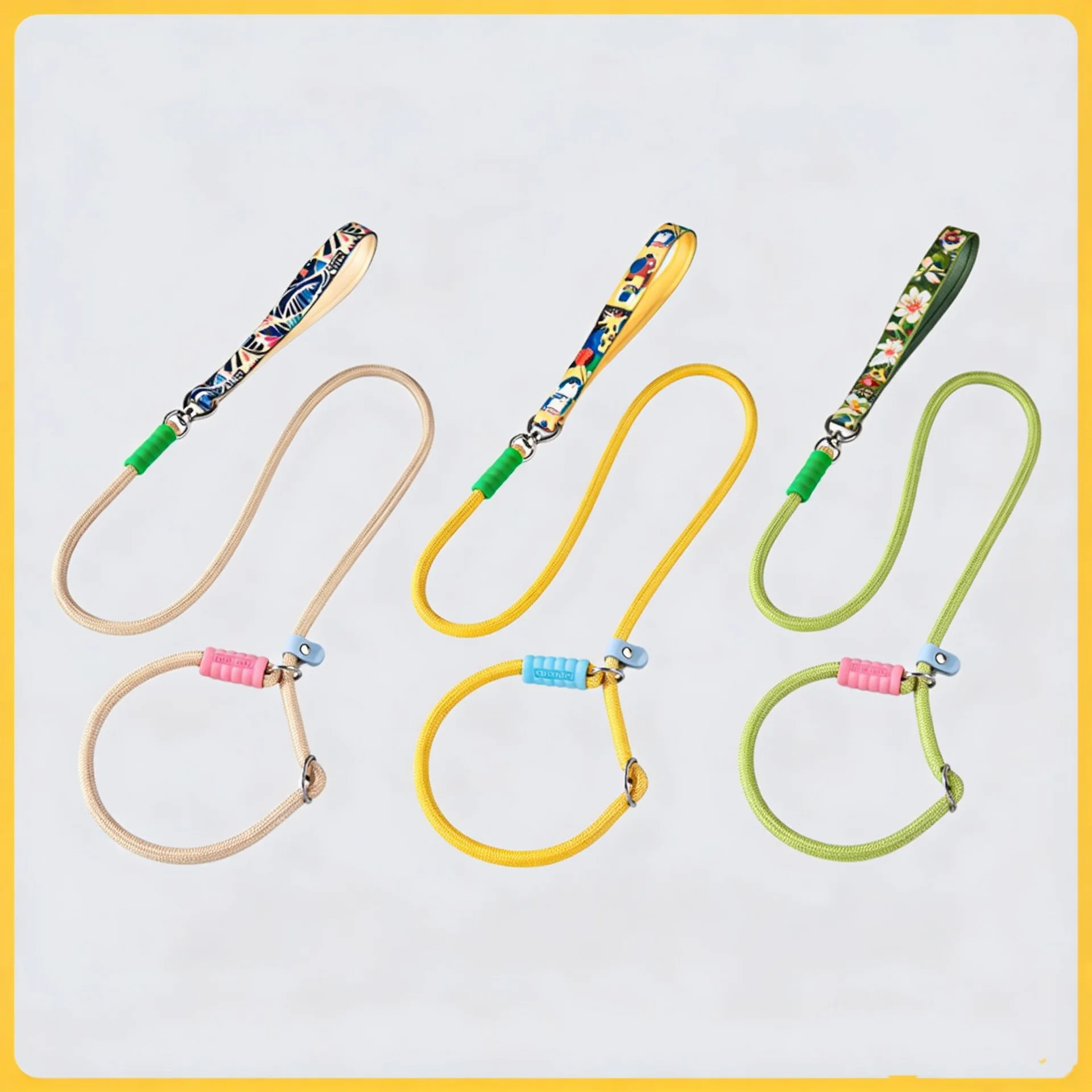Fashionable Dopamine Pet Dog Leash Heavy Duty Nylon Rope Pet Training Lead Anti Escape No Pull Dog 1005012014769222