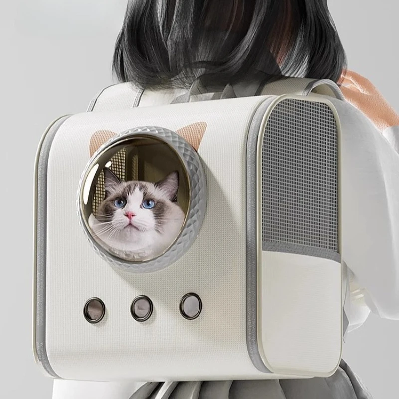 Portable Cat Carrier Bag Breathable Cat Kitten Bagpack Large Capacity Pet Cats Transport Travel 1005012018144319