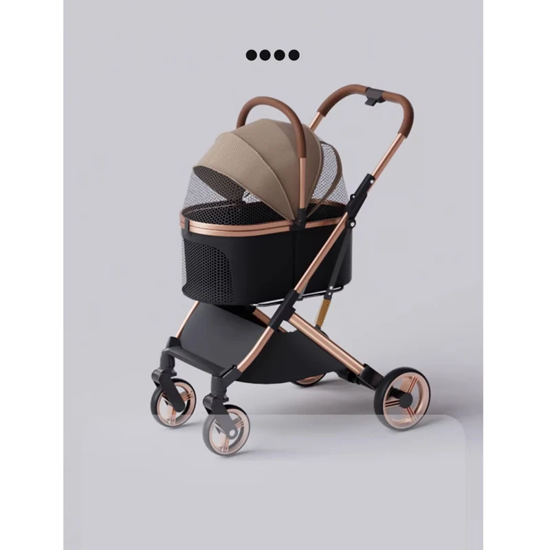 Lightweight Folding Aluminum Pet Cart for Dog Car Bag Separation Shock Absorption Cat Carrier 1005012018498778