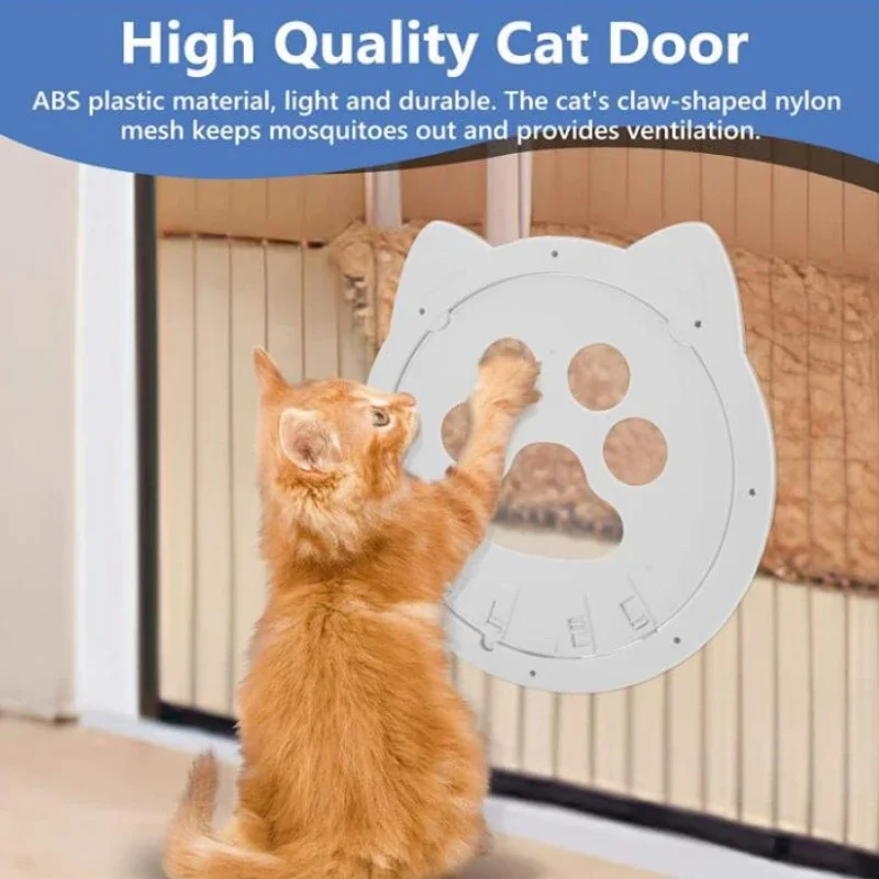 Pet Screen Door Magnetic Self-Closing Small Dogs and Cats Door with Locking Function for Screen Door 1005012020745549