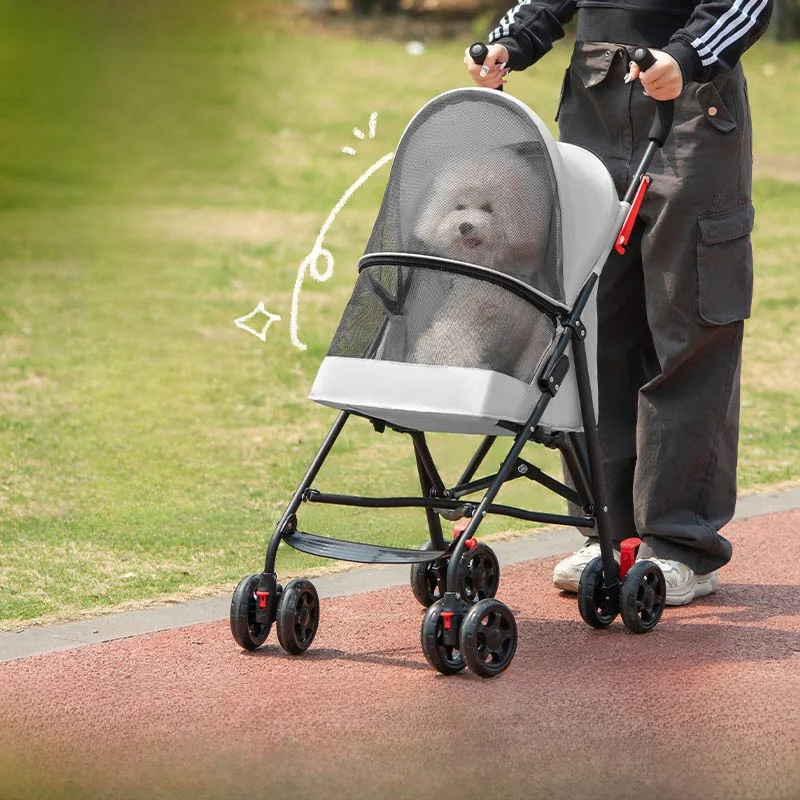 Folding Outdoor Pet Stroller Lightweight Portable Dog Walking Umbrella Car Outdoor Small Cart for 1005012020851206