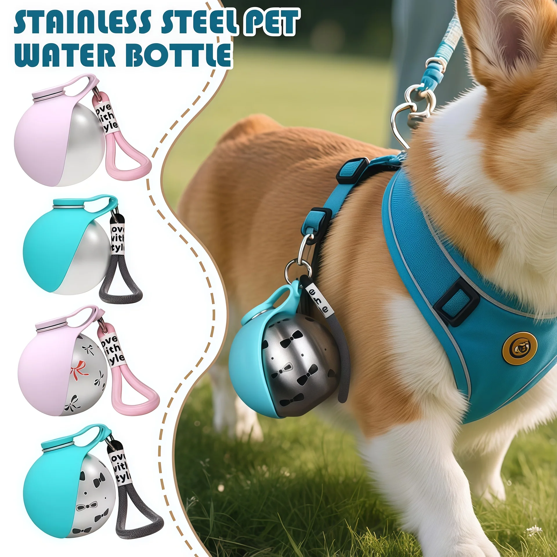 2-in-1 Portable Dog Water Bottle for Small Dogs 1005012021209995