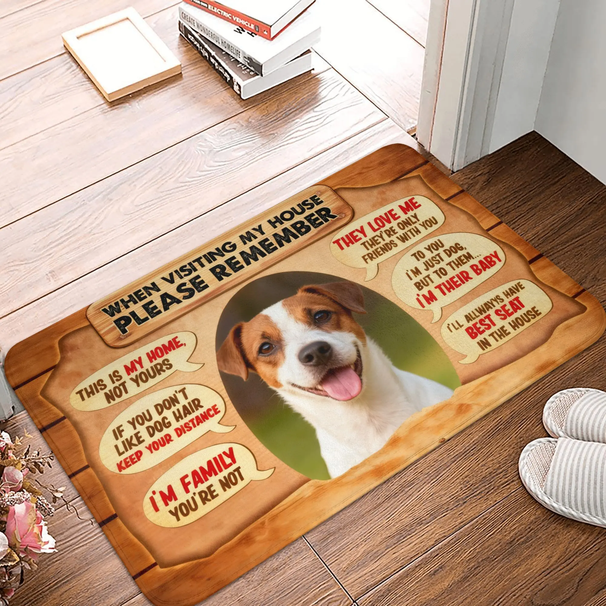 When Visiting My House Please Remember Jack Russell Terrier Dog Doormat Mat Anti-Slip Bathroom 1005012025550421