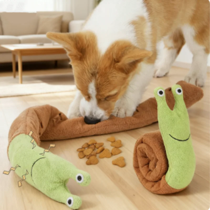 Interactive Snail Shaped Pet Toy for Dogs And Cats Odor Hiding Training Puzzle Fun Sniffing Mat 1005012028842367
