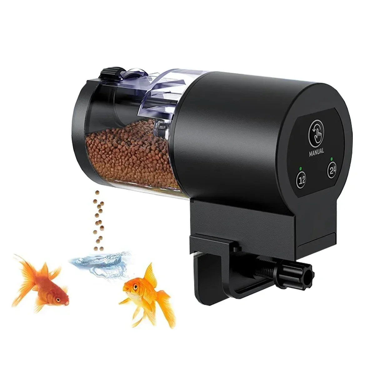 Automatic Fish Feeder For Aquarium 100ml Capacity Battery Operated Auto Feeder Easy Setup For Fish 1005012029293233