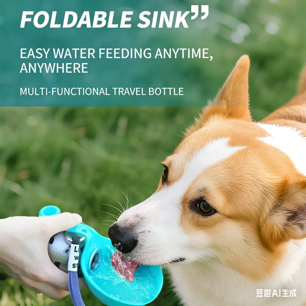 Steel Dog Water Bottle, Foldable Travel Water Bowl for Pets 1005012030957643
