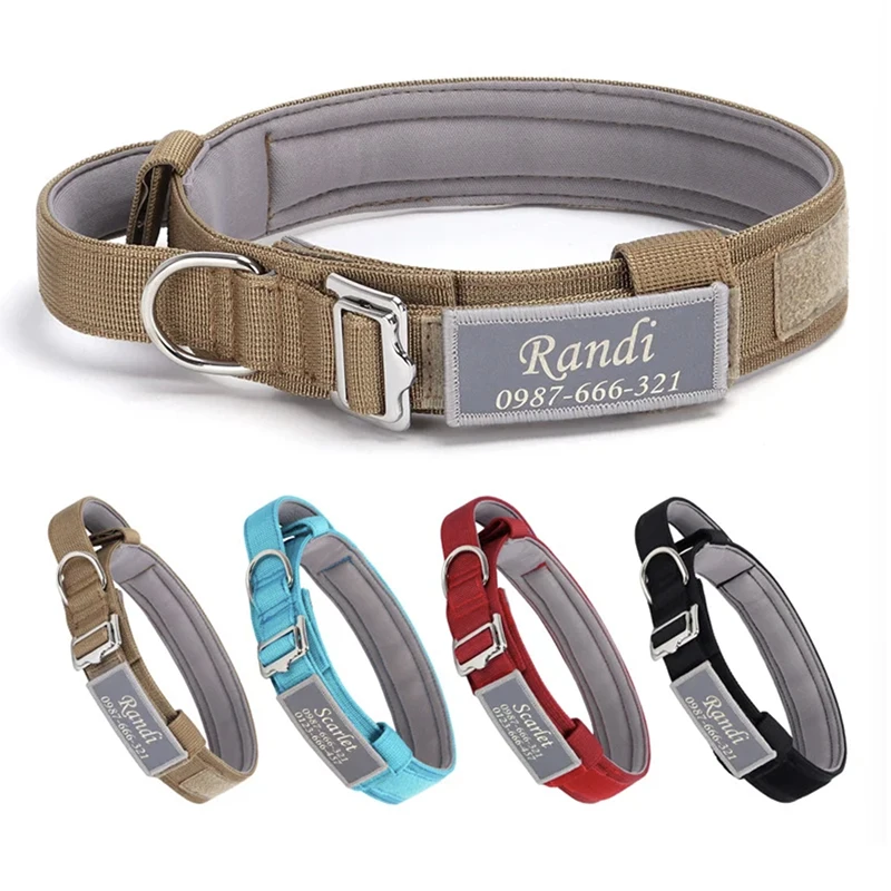 Reflective Dog Collar Personalized Pet Tag Collar Custom Puppy Cat Nameplate ID Collars Engraved 1005012031728280