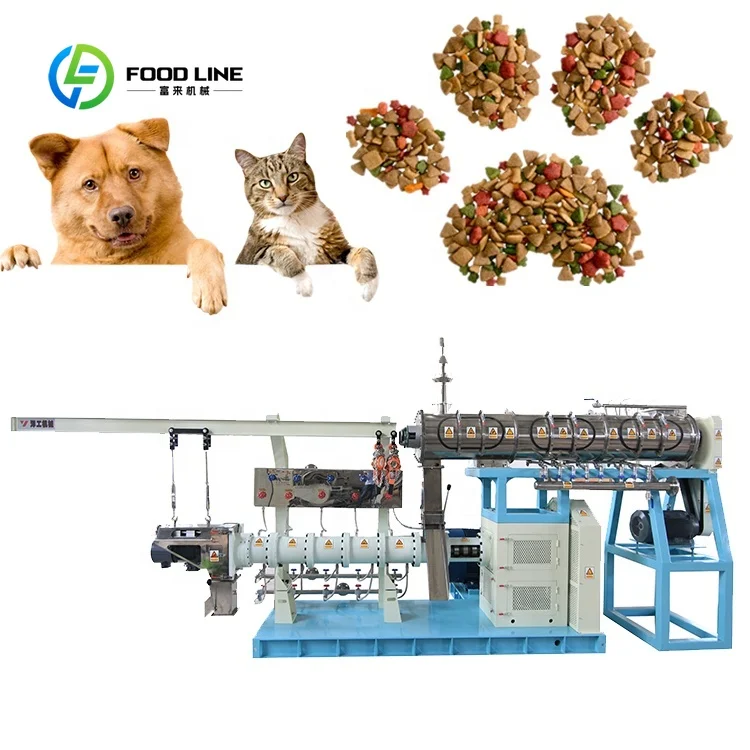 Pet Food Floating Fish Feed Pellet Machine Customized Cat Daily Meal Extruder Pet Food Extrusion 1005012033537659
