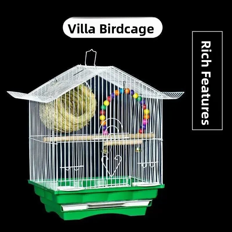 Small Villa Style Bird Cage for Parakeets And Canaries House Shaped Pet Cages That Are Perfect for 1005012034558818