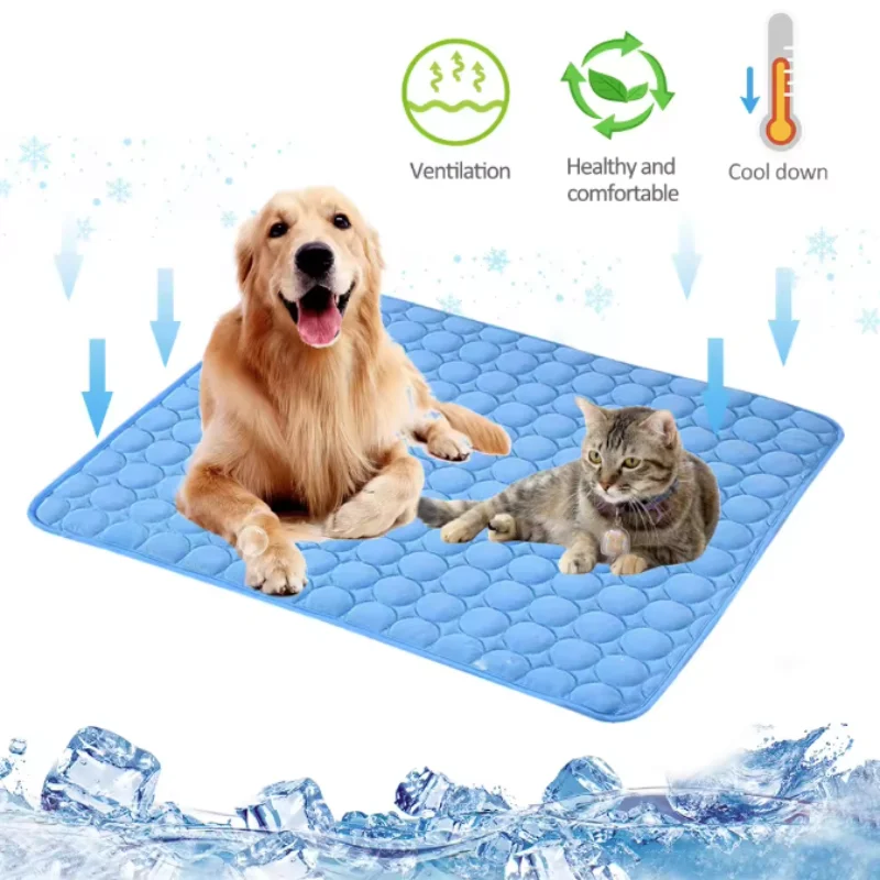 Dog Mat Cooling Summer Pad Mat For Dogs Cat Blanket Sofa Breathable Pet Dog Bed Summer Washable For 1005012036060428
