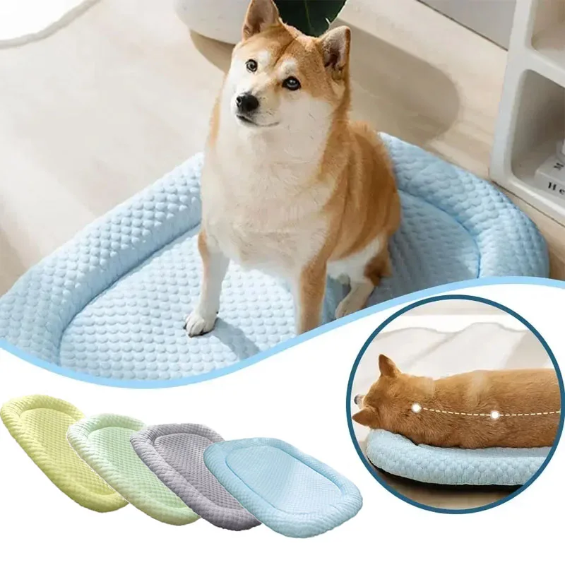 Cool Summer Pet Cooling Mats In Cat Cushion Puppy Sleep Nest Kennels Cat Mats Cool Feeling Teddy 1005012038952994