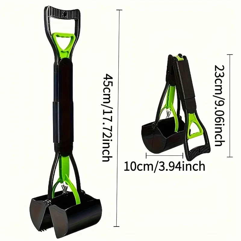Portable Foldable Dog Poop Scooper No-Bend Pet Waste Pickup Tool Scoop for Large/Small Dogs Outdoor 1005012039202485