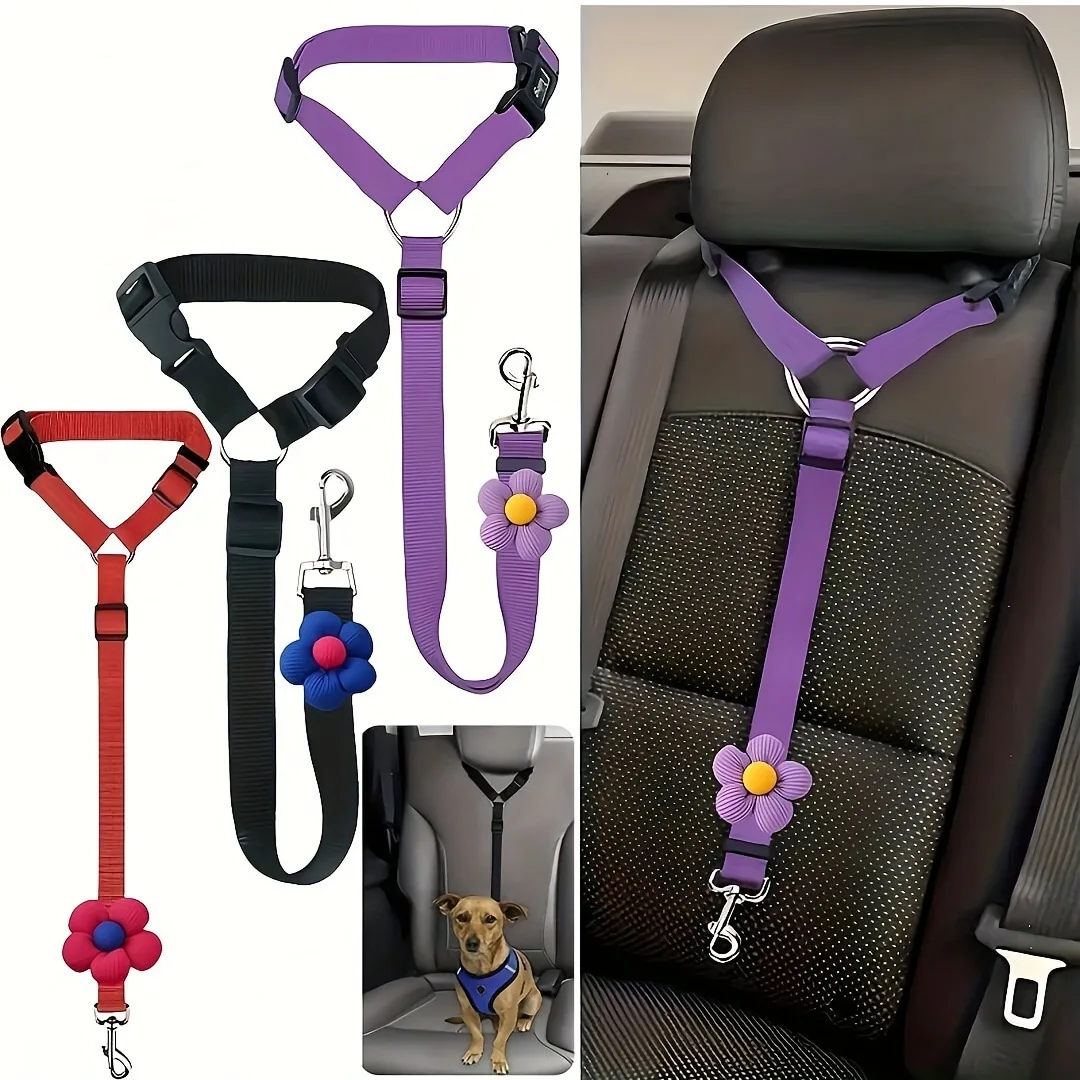 1Pcs Dog Seat Belt for Vehicle SecurePet Car Tether Safety Leash for Dogs 1005012040649827
