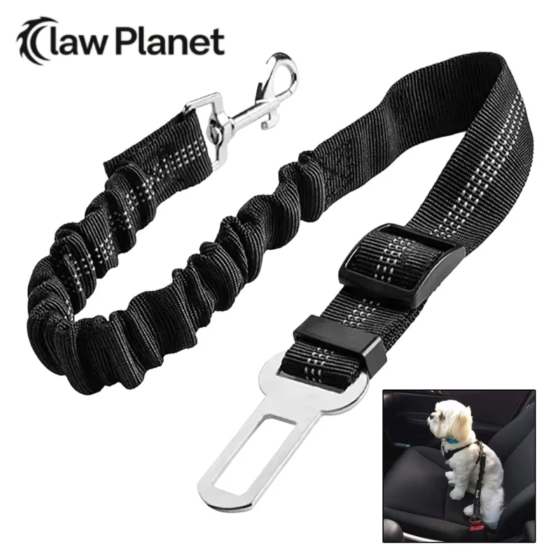 Dog Car Safety Belt Dog Safety Belt with Damping Belt and Reflective Line Adjustable Length 1005012040869418
