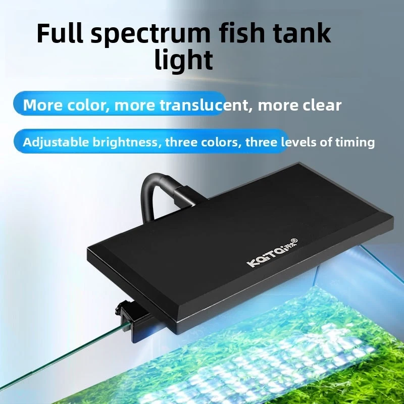 LED Aquarium Light with RGB Color Changing, Full Spectrum Plant Light, 3-Color Dimmable Timer 1005012043239010