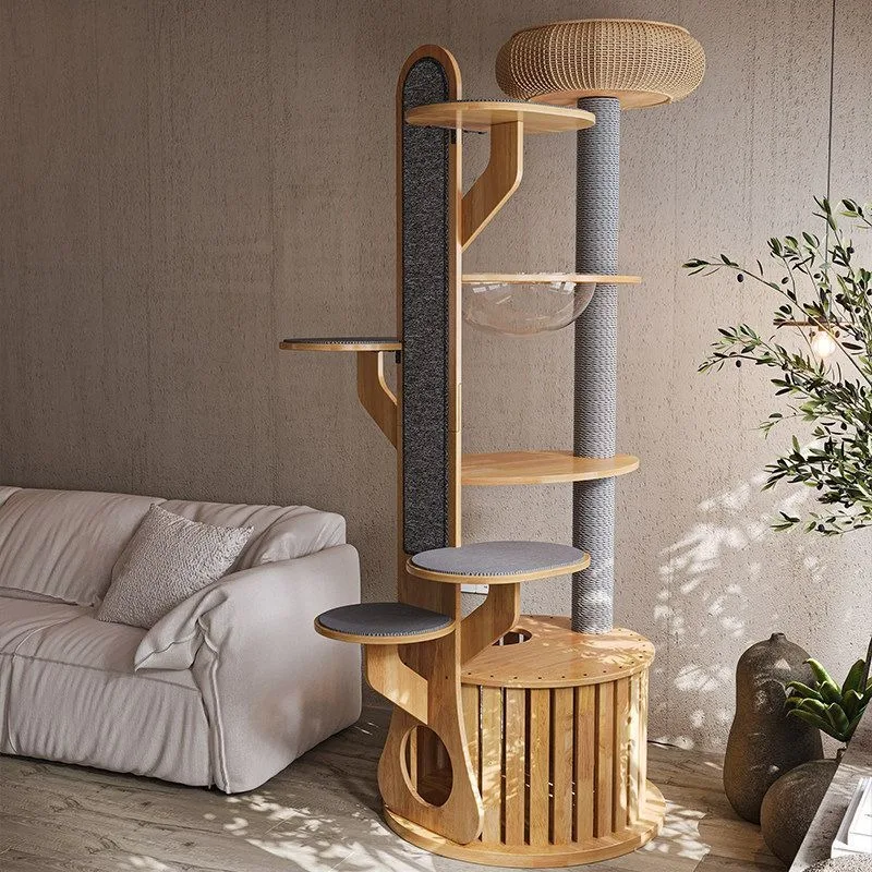 Cat climbing frame Exclusive climbing paradise Three-dimensional cat tree integrated large space 1005012045805061