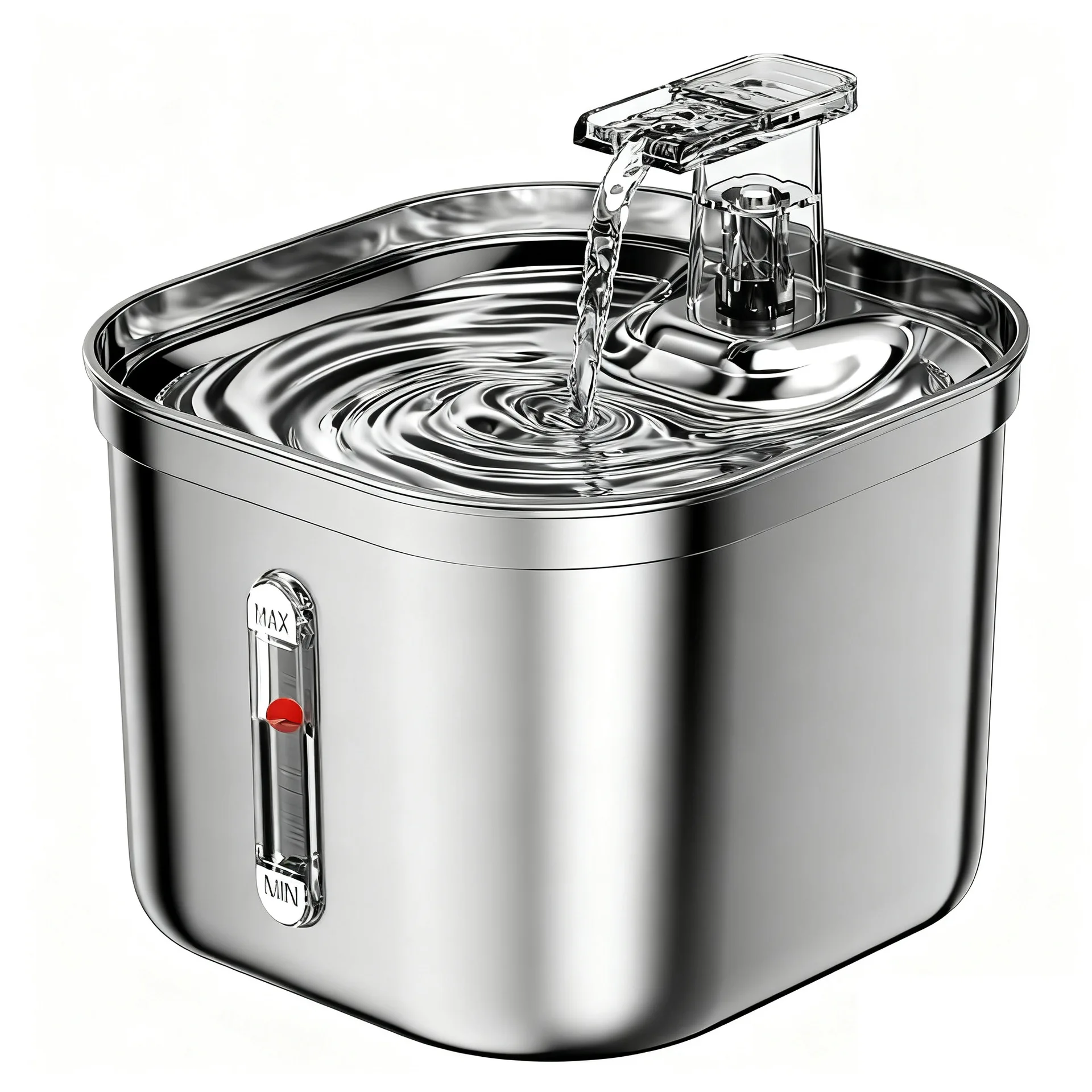 Pet Water Fountain Stainless Steel + PP 2.2L with Filter Motion Sensor and Pump Water Fountain for 1005012046510120