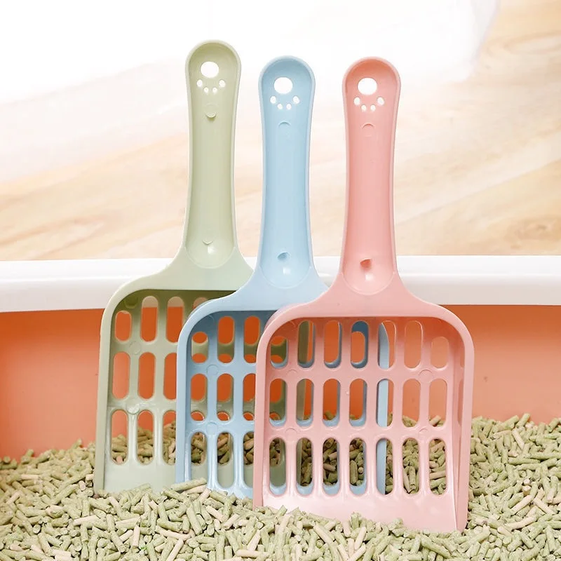 New Cat Litter Shovel Candy Color Design Horizontal Handle Pet Poop Pickup Tool High Appearance Cat 1005012049134414