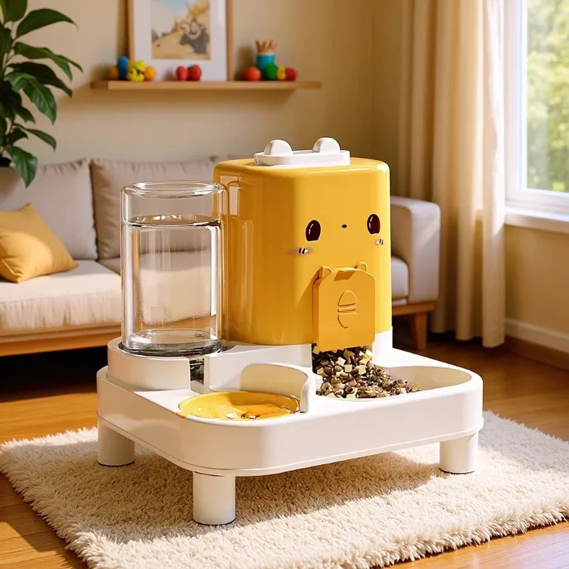 Cat Automatic Feeder Cat Dog Feeding and Water Fountain Drinker Cats Watering Supplies Food Storage 1005012049454090