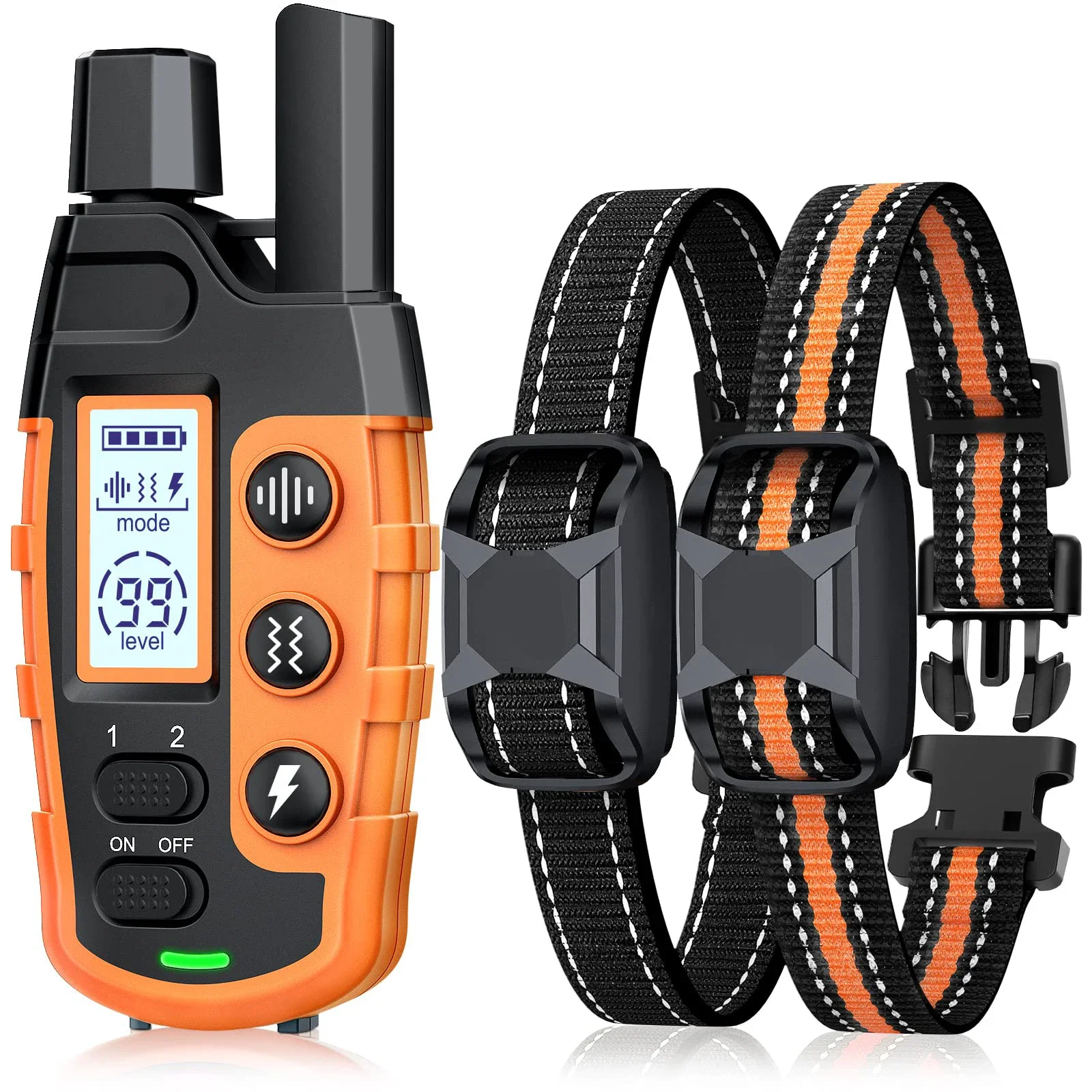 3300Ft Electric Dog Training Collar Remote Control Waterproof Pet BehaviorFor 5-120lbs Puppy With 1005012050085399