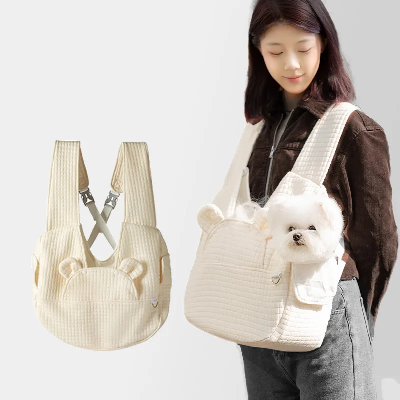 Portable Pet Backpack Carrier, Simple Cross-Chest Double Shoulder Bag 1005012050216512