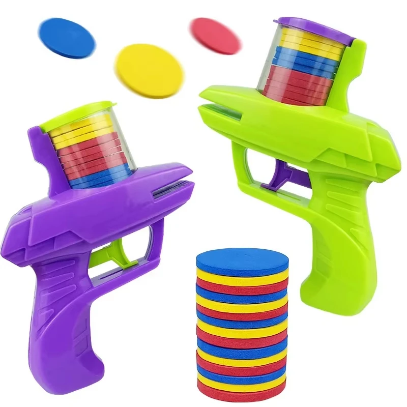 Funny Cat Toys Creative Turnip Gun with 15pcs Reusable Foam Frisbee Pet Hunting Interactive Toy Dog 1005012050564546
