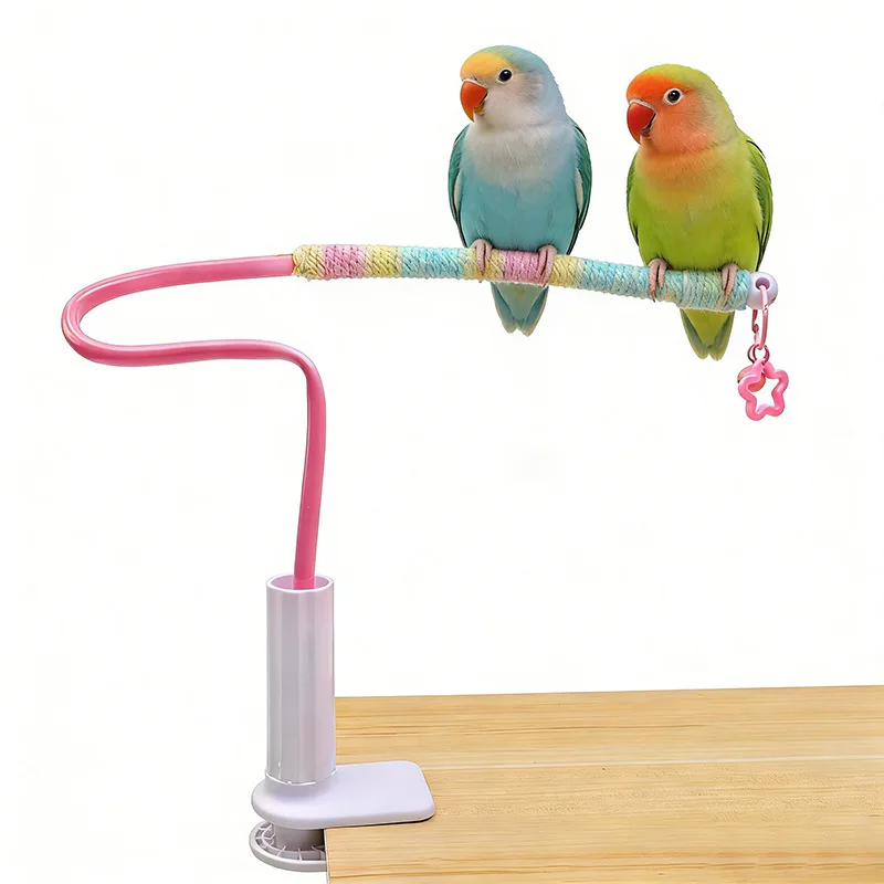 Bird Perch Stand Small Medium Birds Training Portable Tabletop Platform Flexible Parrot Perch Stand 1005012052982998