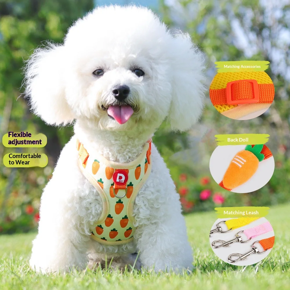 Dog leash, fruit print, no-pull, comfortable, adjustable 1005012053420862