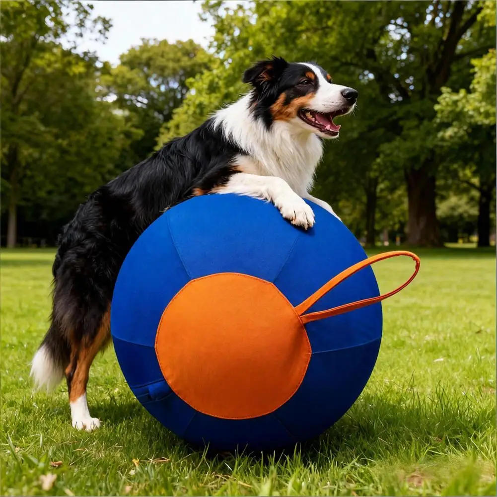 Inflatable Herding Ball for Dogs 18 Inches Calming Ball with Cover Handle Dog Toy Ball for Training 1005012053613166