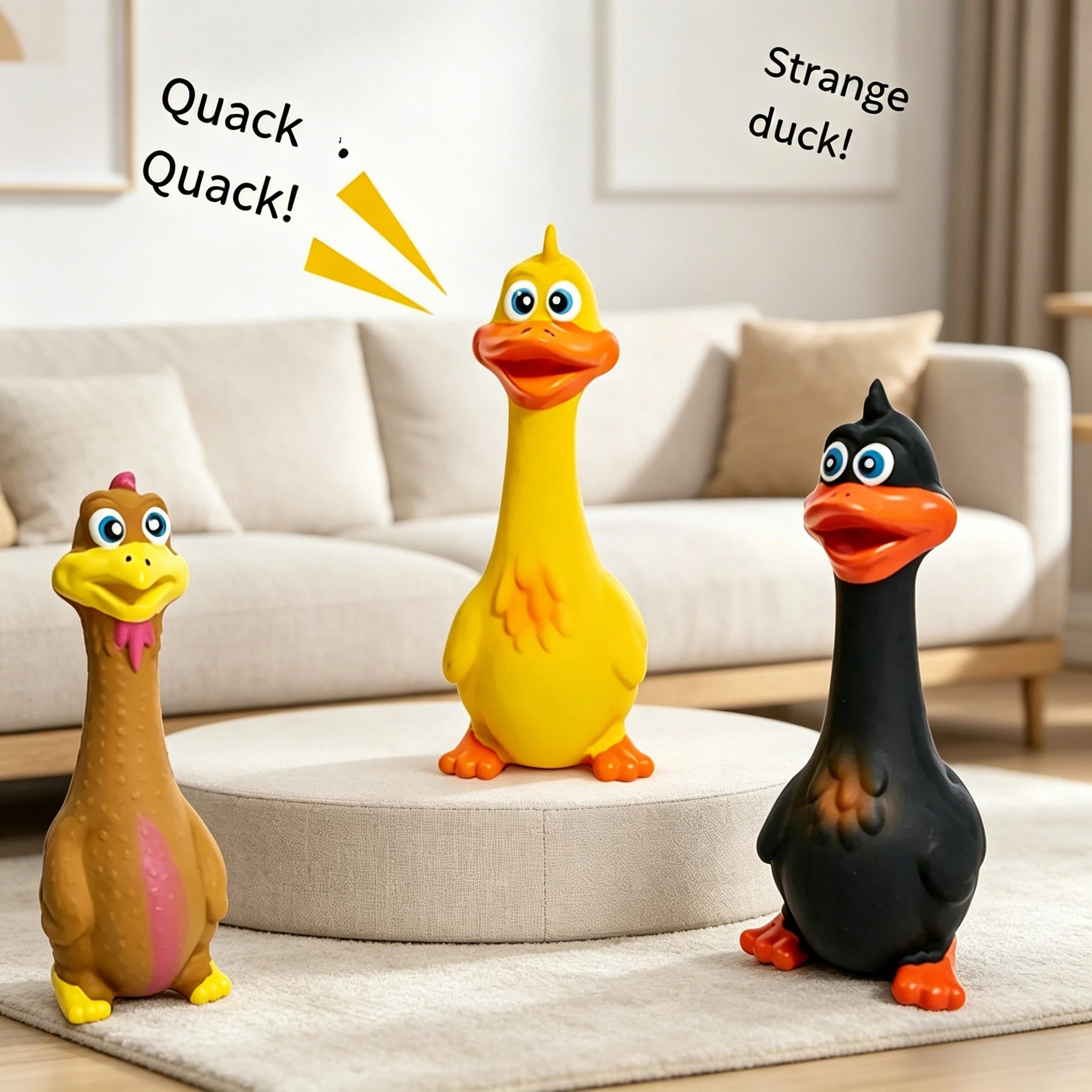 Rubber Chicken Squeaky Pet Dog Toys for Small, Medium or Large Pet Breeds, Play Fetch 1005012054066236