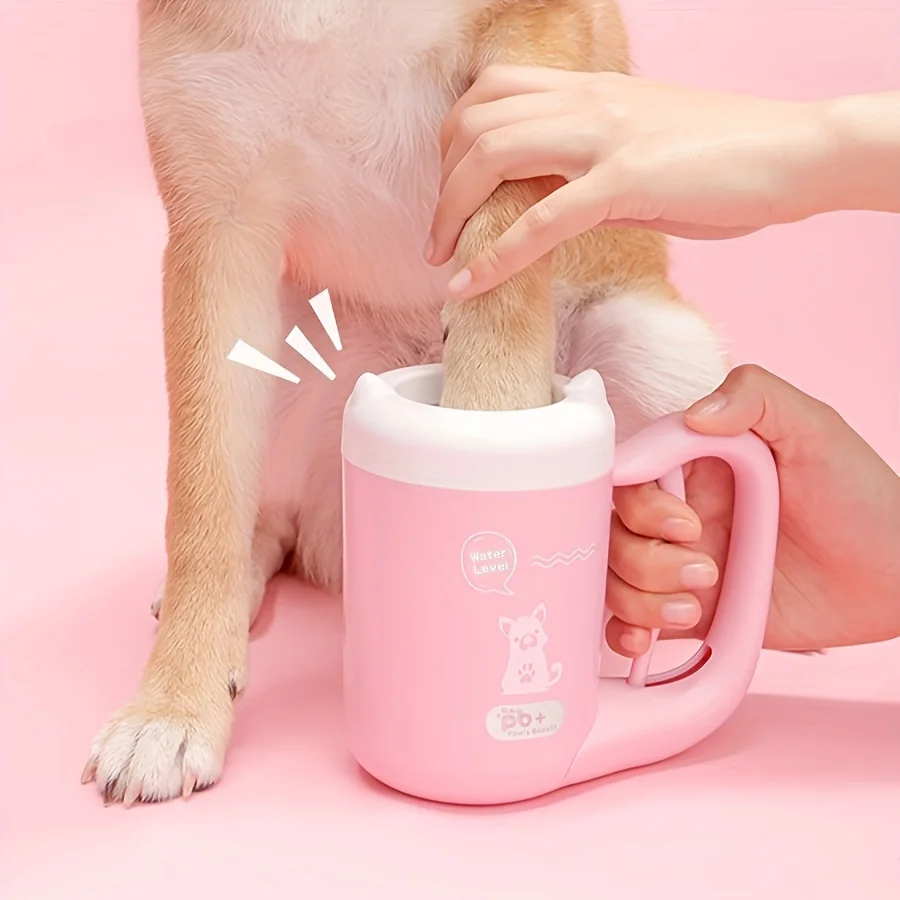 360° Dog Paw Cleaner Cup Portable Pet Paw Washer Soft Silicone Bristles Gentle Paw Cleaning Tool 1005012056361159