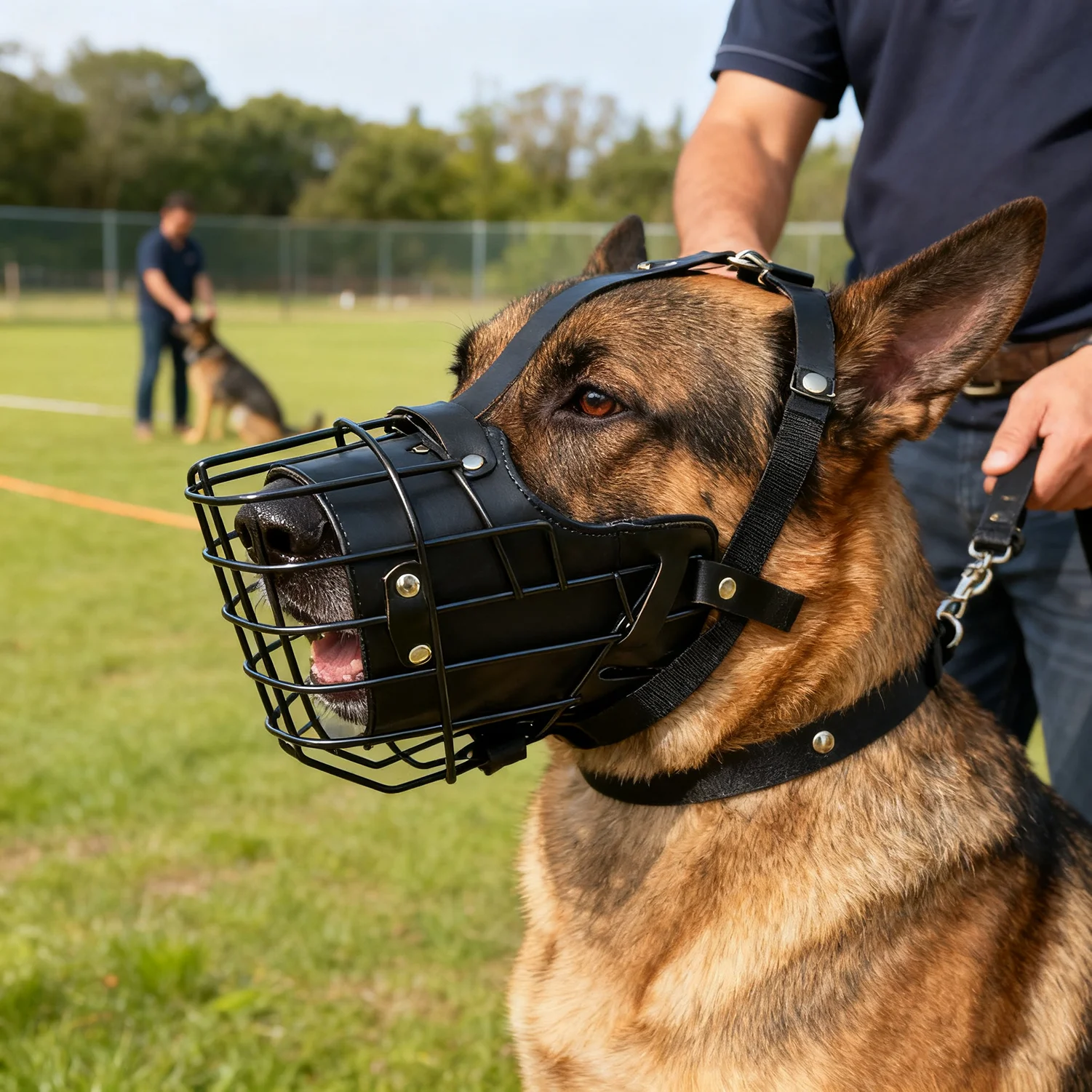 Stainless Steel Adjustable Dog Muzzle Cage 1005012057217357