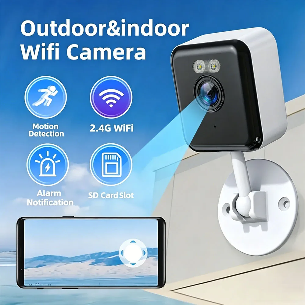 3MP Mini Cube WiFi Camera Indoor Two-Way Audio Human Detection Night Vision Home Baby Pet Monitor 1005012058245608