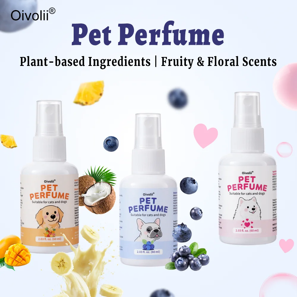 Pet Perfume Spray for Dogs Cat Plant Based Long Lasting Odor Eliminator Floral Fruit Scents 1005012058267606