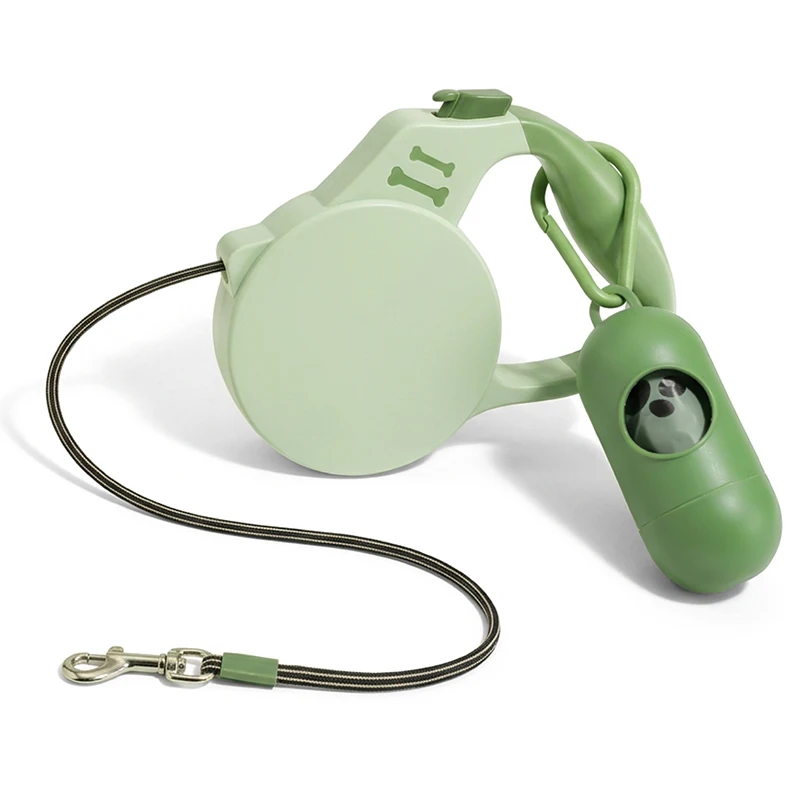 Retractable Dog Cat Leash with Poop Bag Dispenser Pet Walking Lead for Small Medium Dogs Puppy 1005012058350797
