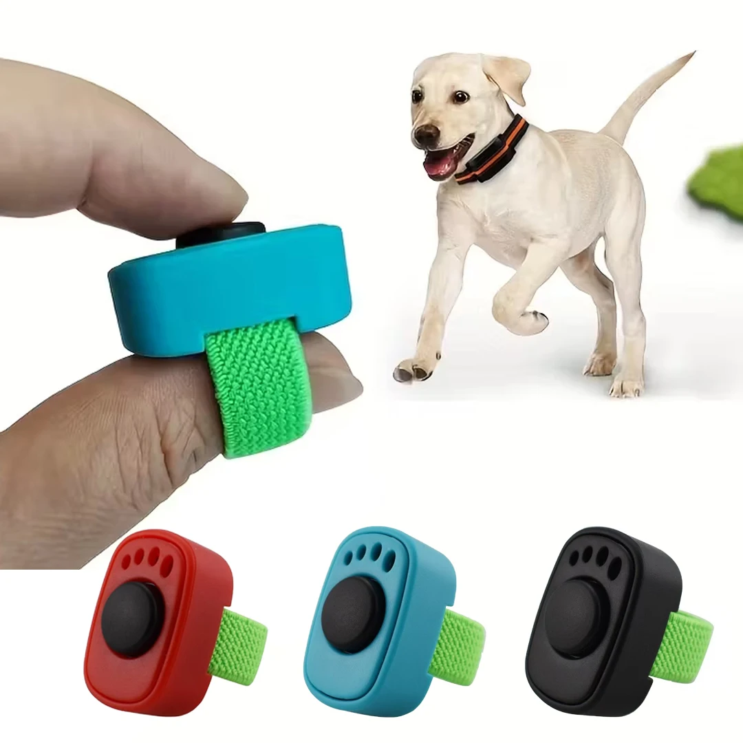 Professional Mini Finger Ring Dog Training Clicker Lightweight Interactive Sound Pet Trainer No 1005012059259524