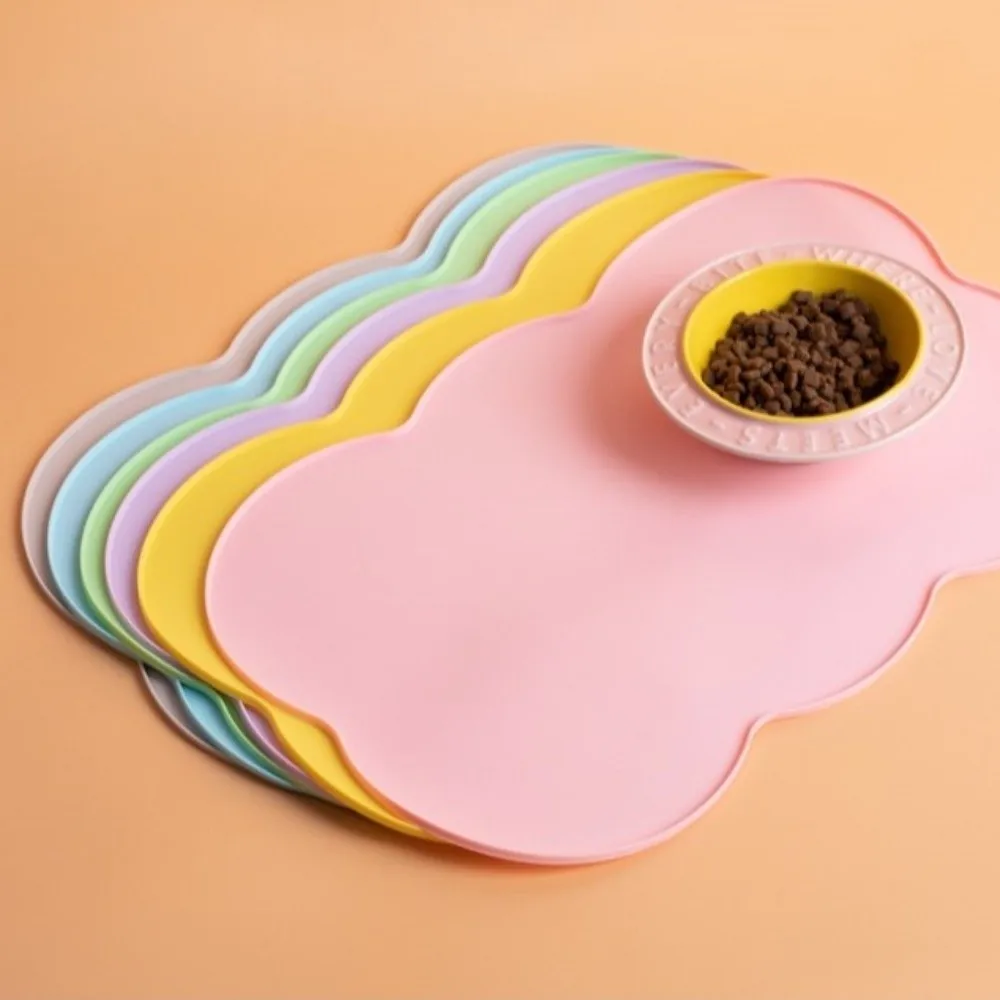 Simple Easy Clean Cat Feeding Mat Multi-Color Non-Slip Dog Food Bowl Waterproof Durable Indoor Pet 1005012060513362