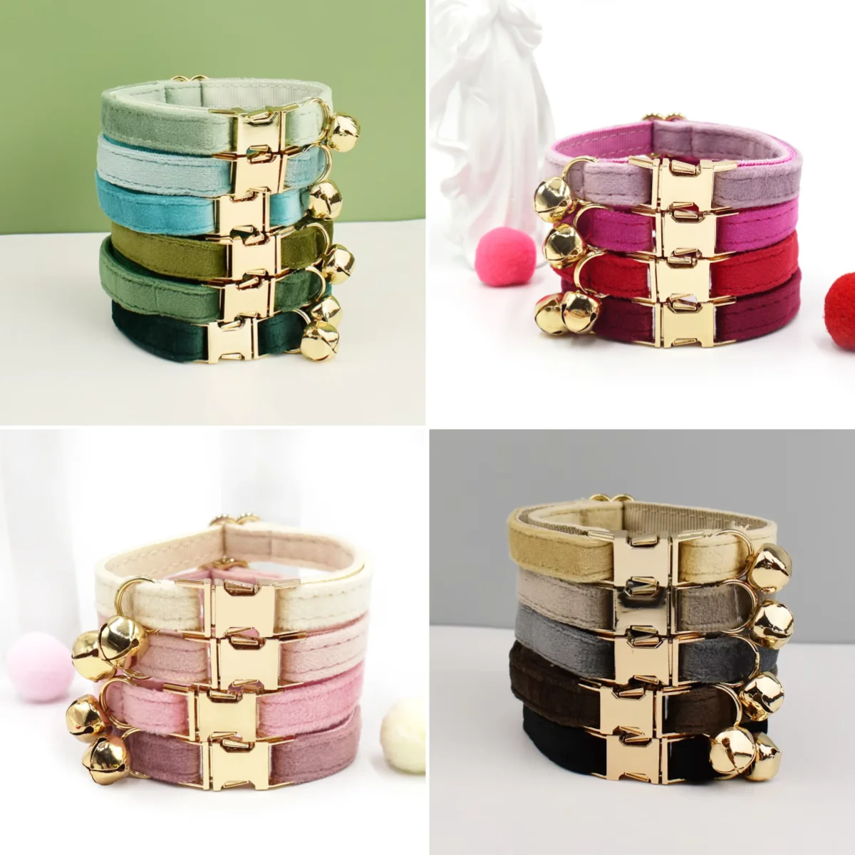Velvet Cat Collar Bowknot Personalized Collar for cats Cat Supplies cat collar belt with bell and a 1005012062792192