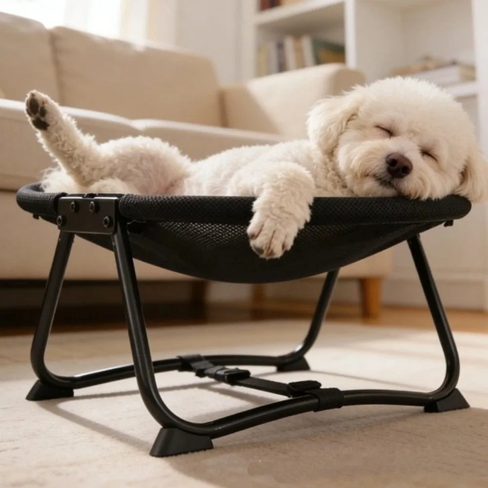Foldable Dog Elevated Bed Sturdy Frame Oval Cat Marching Bed Cat Hammock Breathable Mesh Cat Sofa 1005012066353089
