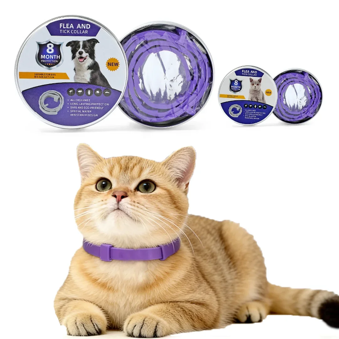 Pet Flea Collars Cat & Dog Safe Effective External Deworming Neck Collars Calming Cat Anxiety 1005012070508715