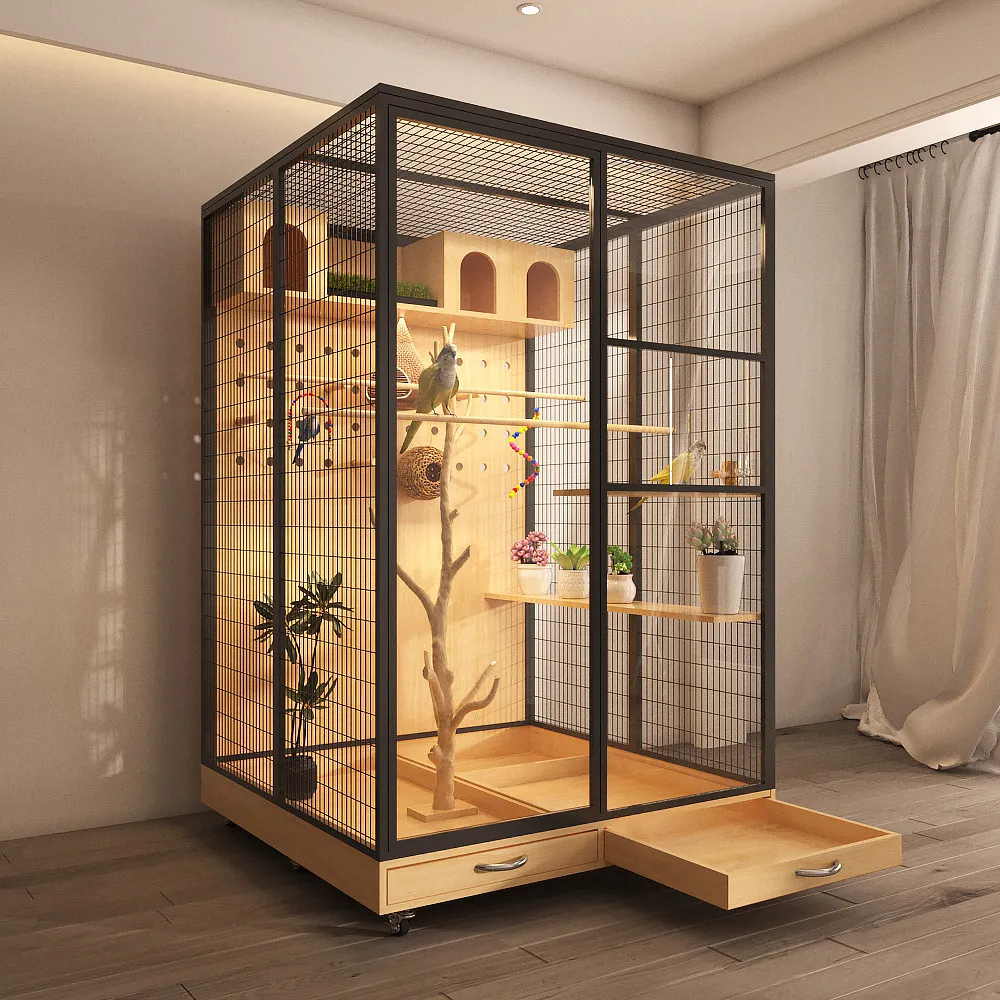 Large Cockatiel Bird Cages Things Lovebird Outdoor Indoor Bird Cages Pigeon With Stand Hammock 1005012072132915