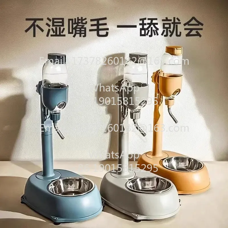 New cat and dog water dispenser, small dog feeding water bottle, non-wet mouth 1005012072513334