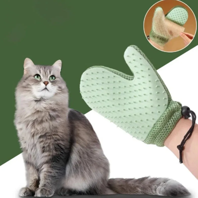 Pet Grooming Glove Brush for Cats Dogs Gentle Deshedding Glove Remove Loose Fur Hair Cleaning 1005012074170522