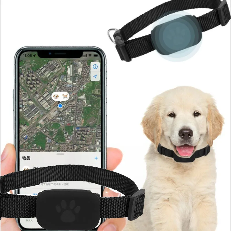 Remote Pet GPS Tracker for Apple Find APP Waterproof Real-Time Tracking Movement Alert Collar 1005012080182074