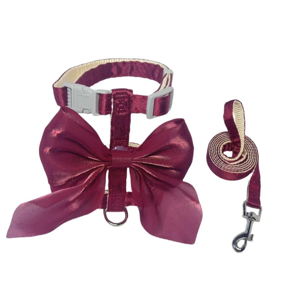 Pet Clothes Adjustable Harness Escape-Proof Breathable Dog Chest Strap Cute Bow Comfort Vest 1005012084099718