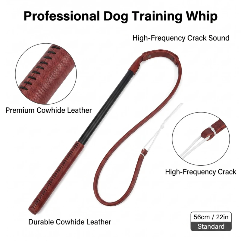 Dog Training Whip, Leather Pet Behavior Correction Stick 1005012084569325