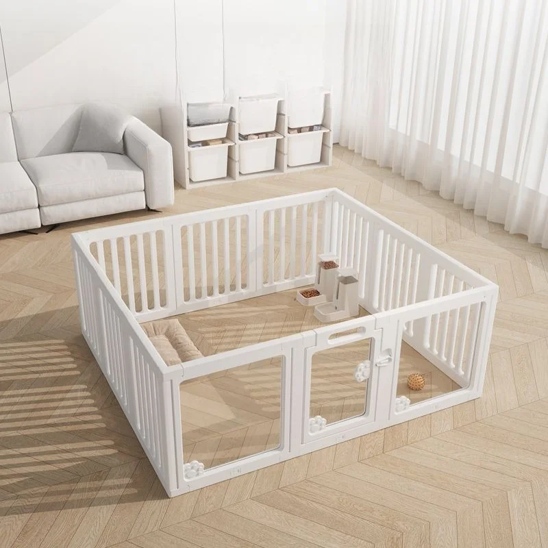 Dog Playpen, Modular Pet Fence with Lockable Door 1005012087669574