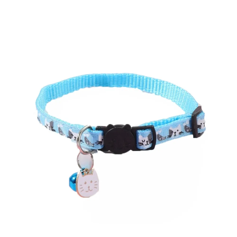 Adjustable Pet Cat Collar Safety Buckle Quick Release Anti-choking Puppy Collar Cat Pattern with 1005012087975248