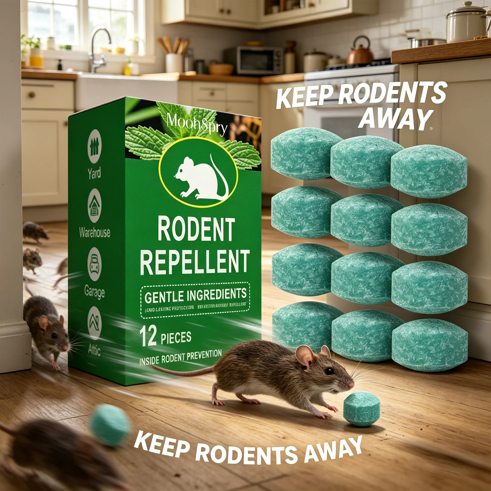 Rat Repellent Spray Effectively Repel Rats Prevent Biting Protect Furniture Long-Acting Indoor 1005012090026626